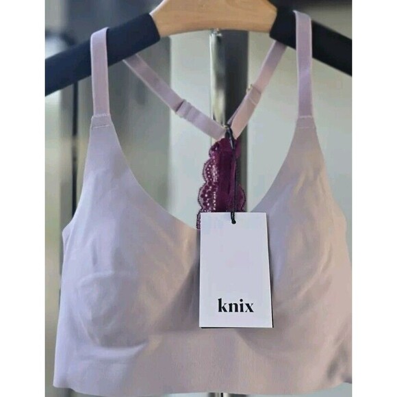 NWT Knix XXS Bra Pink Soft Wireless Back Closure - Picture 1 of 8